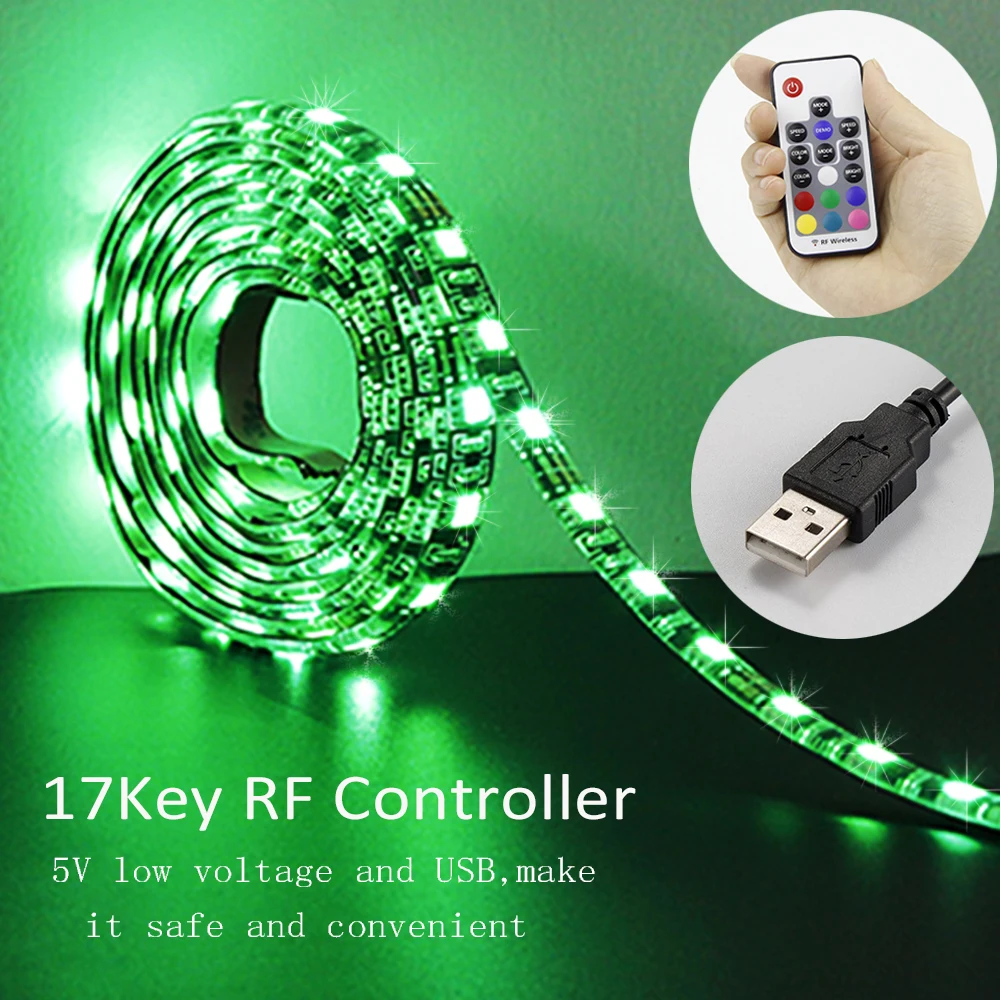 5 В USB RGB Светодиодные ленты Цвет Изменение Light Kit для плоских Экран ТВ ЖК-дисплей