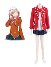 Envío Libre Guilty Crown Yuzuriha Inori Tennouzu High School Girl Uniform Cosplay del Anime