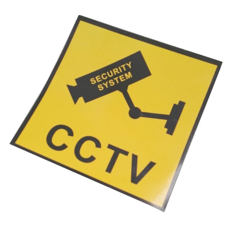 

10pcs Waterproof Security Camera Sticker Warning Decal Signs For CCTV Surveillance Fake Camera And Dummy Camera