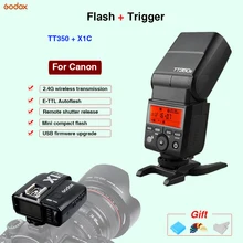 Godox TT350C TTL Mini flash Speedlite & Godox X1C Flash Trigger Flash controller For Canon 70D 700D 60D 5D 5DIII 1DX 1DX21 Godox TT350C TTL Mini flash Speedlite & Godox X1C Flash Trigger Flash controller For Canon 70D 700D 60D 5D 5DIII 1DX 1DX21