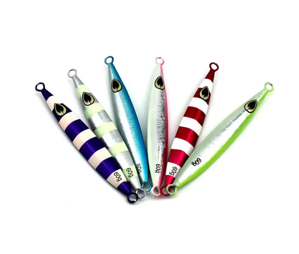 

6pcs 60g/10cm Micro Jigs Butterfly Metal Jig Bait Luminous Fishing Lure Snapper Slow Lure Deep water Swimbait Crankbaits Jigging