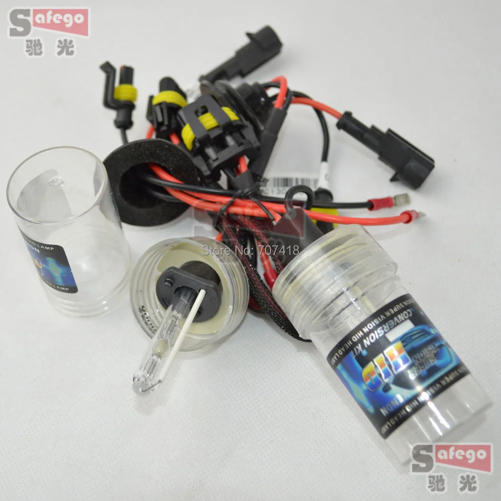 Ксеноновая фара Safego 55 Вт HID H1 H3 H4 H7 H8 H9 H11 9005 9006 HB2 HB3 HB4 для автомобилей мотоциклов 12 В