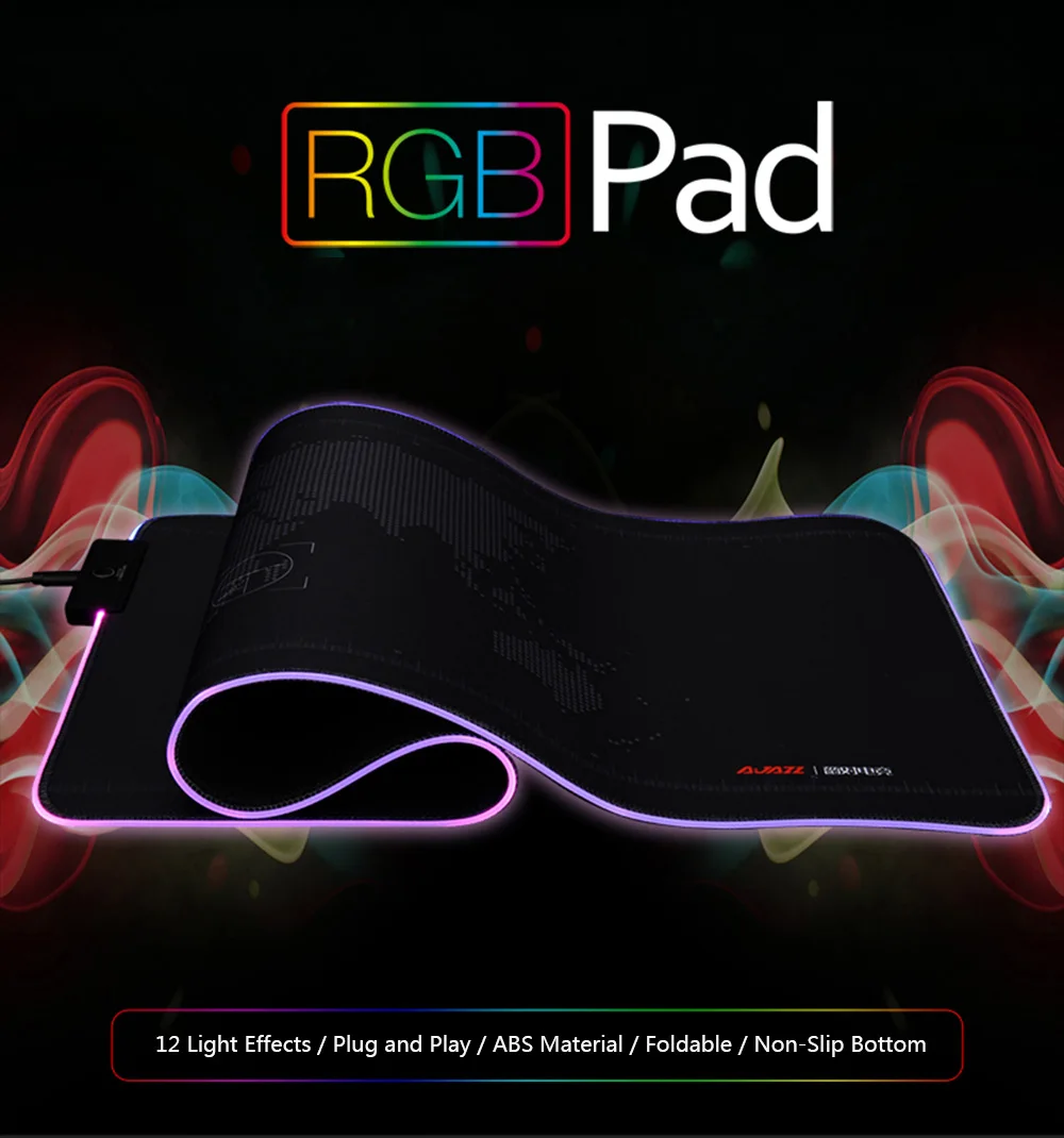 Ajazz AJPADs USB Mouse Pad RGB Luminous Mouse Mat (1)