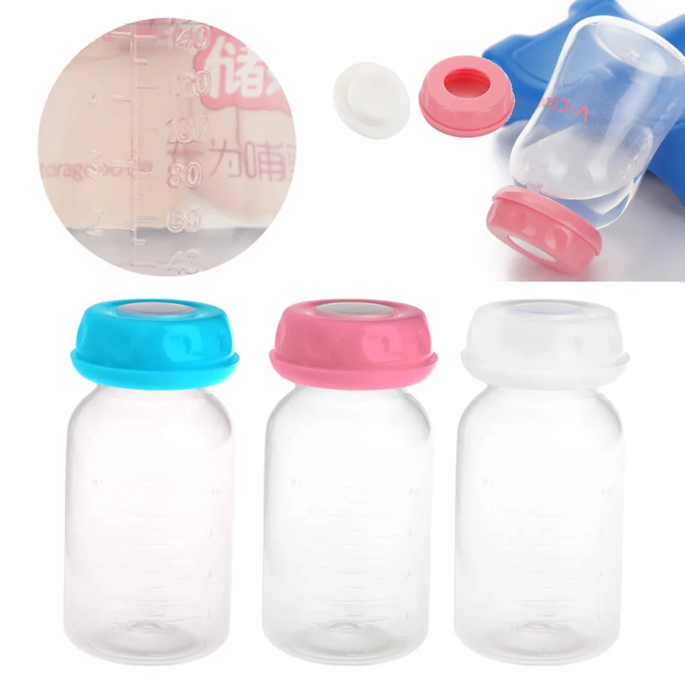 

Baby 125ML Breast Milk Feed Bottles Collection Storage Neck Wide Storage Bottle