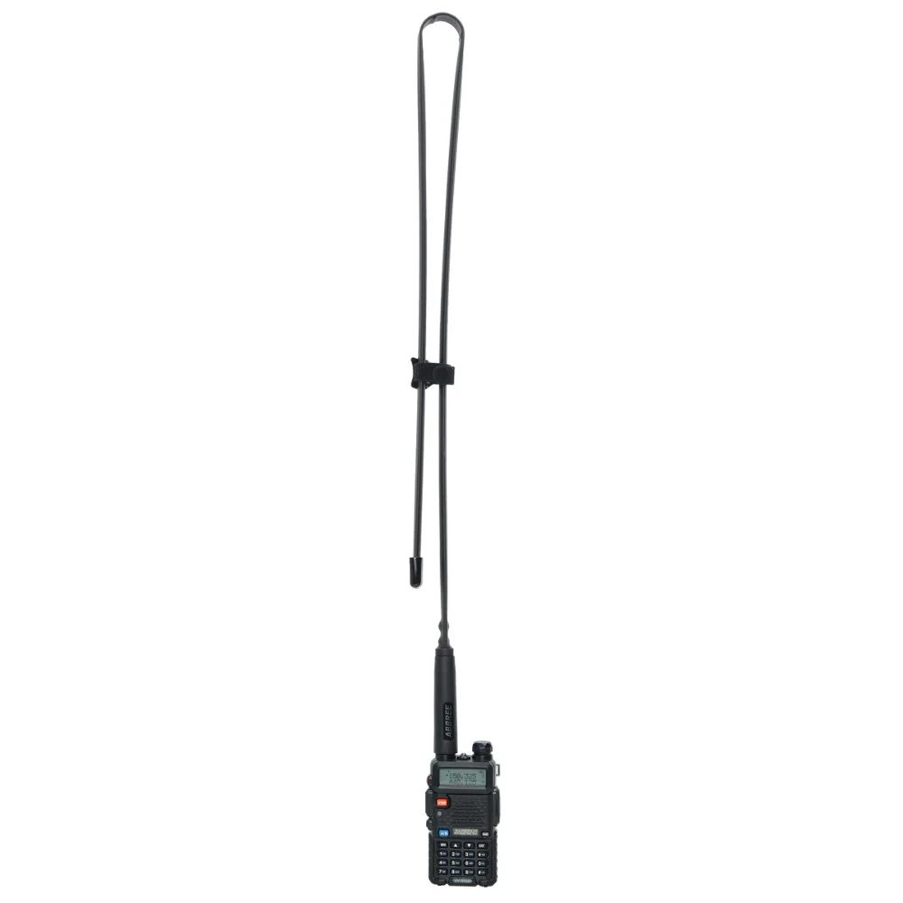 ABBREE SMA-Female VHF UHF Dual Band 144/430Mhz Foldable Tactical Antenna For Walkie Talkie Baofeng UV-5R UV-82 Kenwood TK-3207