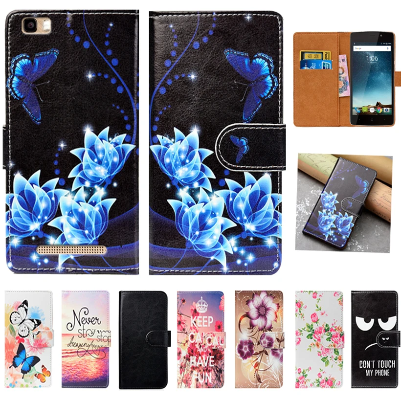 

For Haier Terra T54P Case High Quality Pu Leather 5.0" Flip Wallet Case Back Cover Book Case Bag