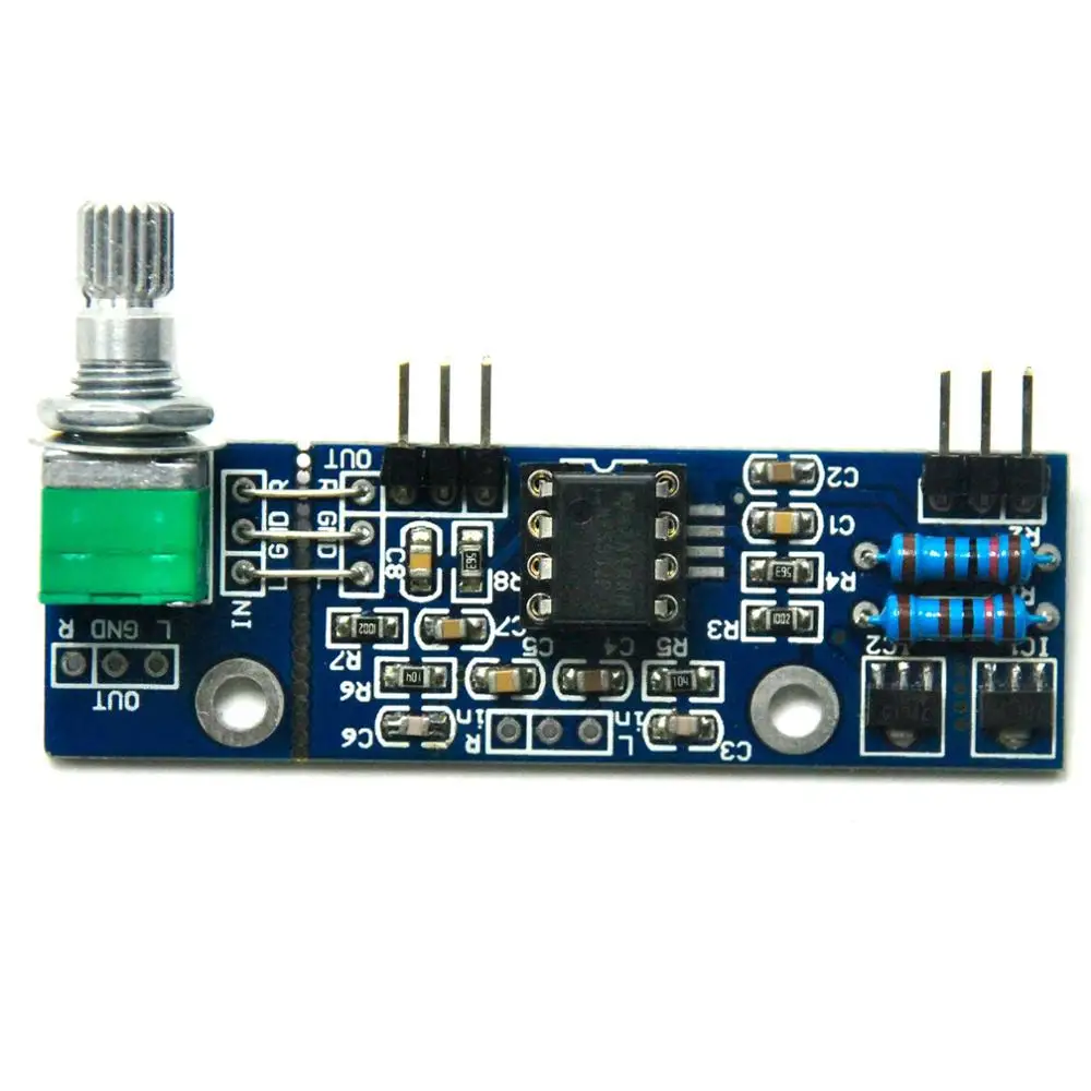 

Mini NE5532 Preamplifier Board With Volume Potentiometer Finished Board