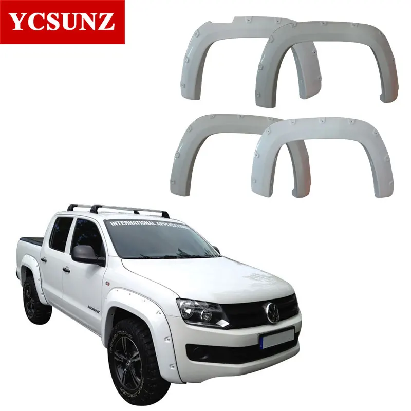 

2009-2014 Fender Flares For Vw Accessories Black Mudguards For Volkswagen Amarok 2010 2011 2012 2013 flare exterior parts YCSUNZ