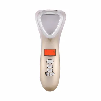 

Household Beauty Instrument Hot Cold Hammer Massage Facial Ultrasonic Vibration USB Rechargeable LED Light Home Use Therapy New