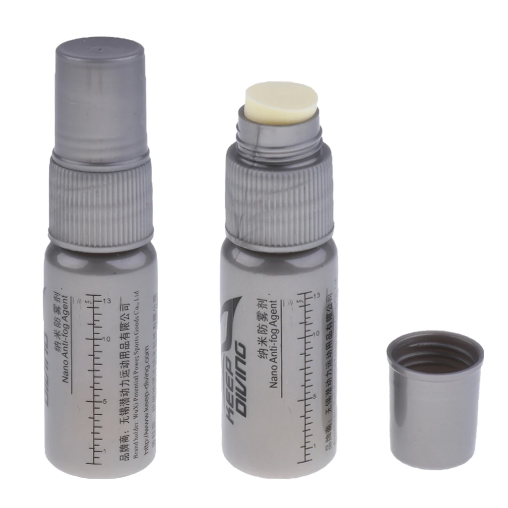 2 Pieces Solid State Defog Anti Fog Agent Nano Defogger Antifogging Spray Mist for Diving Swimming Mask Swim Goggle Glass Lens 