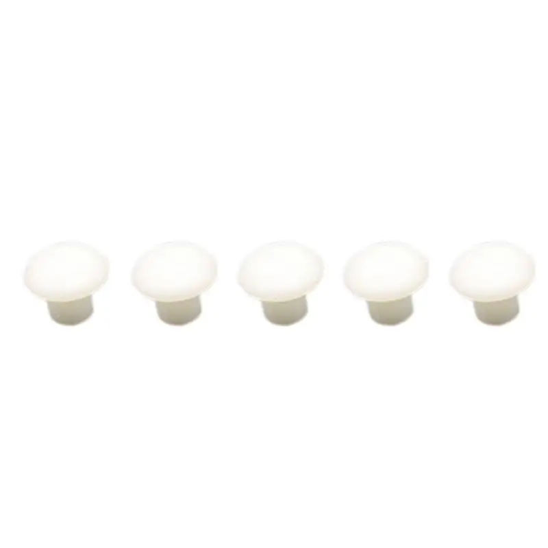 Hot Sale 8mm Dia Plastic Straight Line Screw Cap Covers Hole Lids White 30pcs