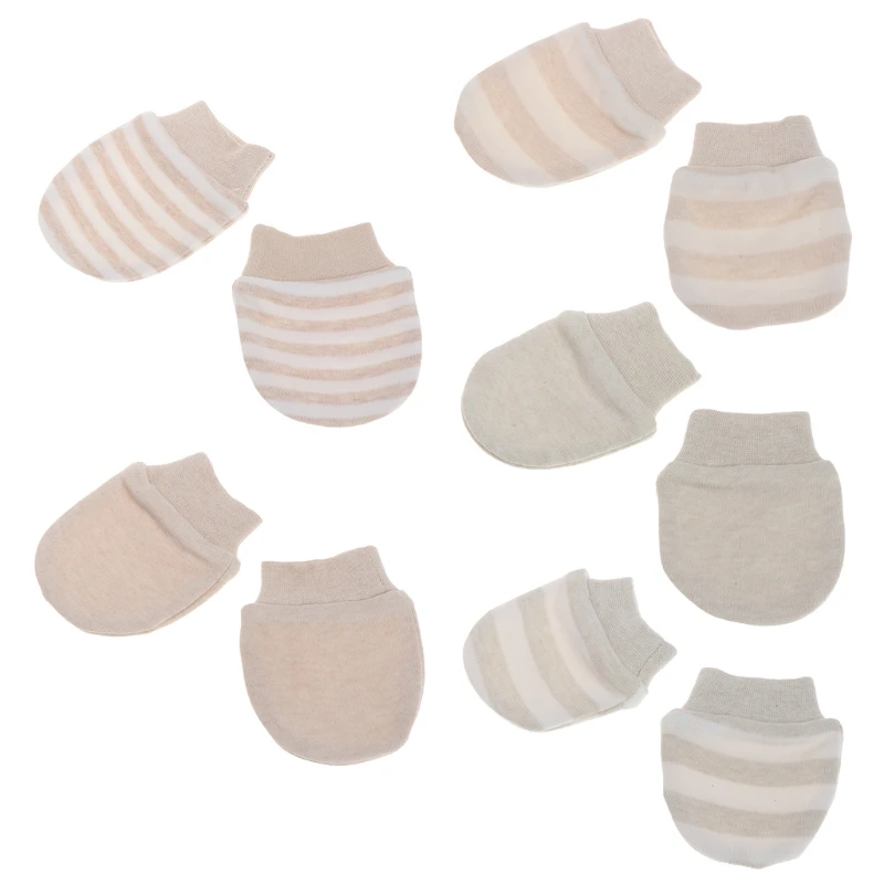 1 Pair Baby Anti Scratching Gloves Newborn Protection Face Cotton