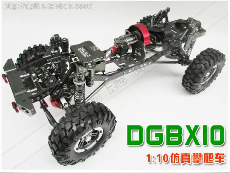 Осевой SCX10 шасси 1/10 RC Рок Гусеничный обновленный комплект шасси CNC алюминиевая и углеродная рама