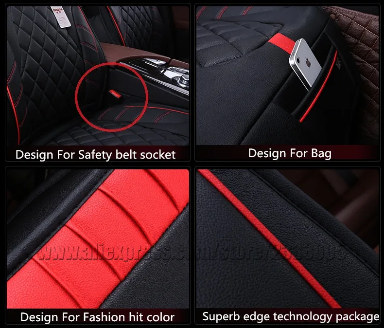 3D Стайлинг автокресло для Ford Edge Escape Kuga Fusion Mondeo Ecosport проводник Фокус Fiesta, высокая-волокна кожи, автомобилей pad