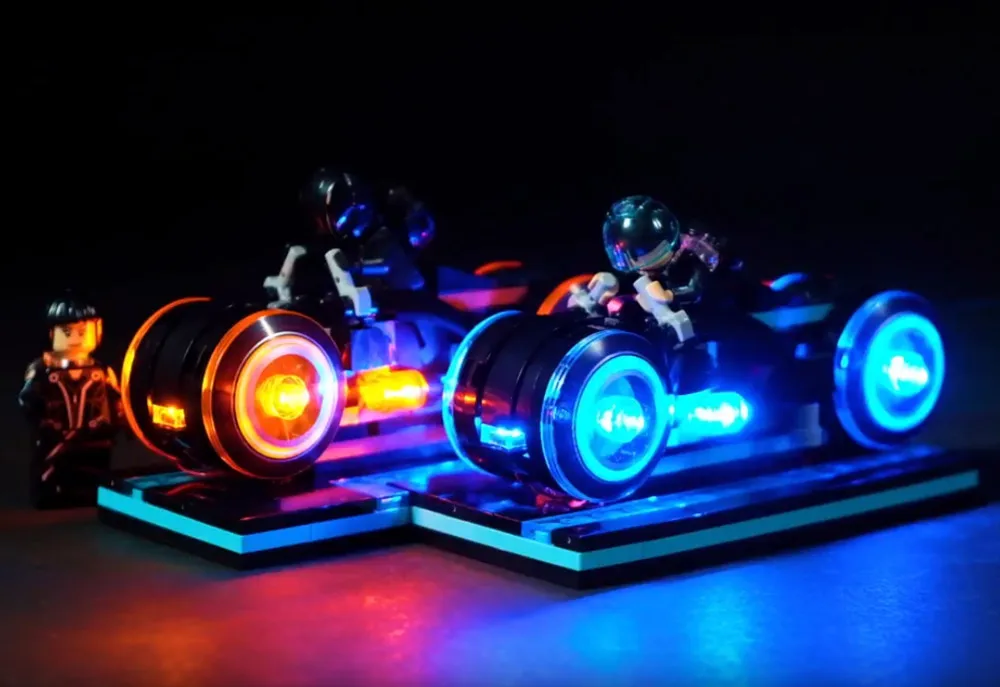

Led Light Up Kit For 21314 Tron Legacy Light Cycles Racing Motor Bike Lightstream( not include bricks set )
