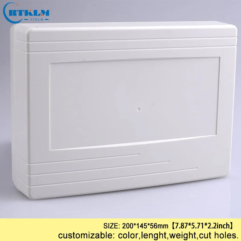 Wall mounting outdoor junction box abs diy plastic electronic housing plastic enclosure 200*145*56mm instrument box(1 pcs