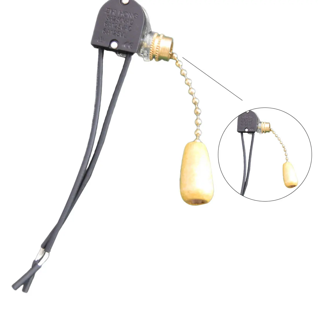 

half transparent pull online zipper switch Ceiling Meals chandeliers wall lamp switch Bead Chain Pull High quality 250V