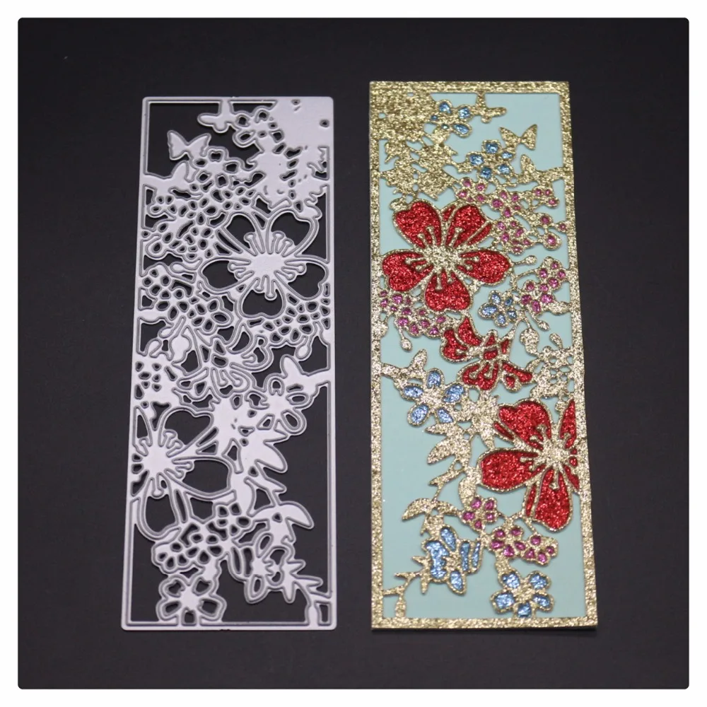 

YINISE Flower Background Cut Metal Cutting Dies For Scrapbooking Stencils DIY Album Cards Decoration Embossing Folder Die Cuts