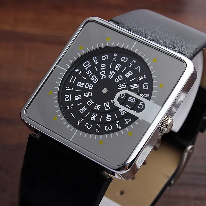 Спортивные Новые кварцевые наручные часы с силиконовым ремешком для мужчин s Boy поворотный Циферблат цифровой подарок мужские часы