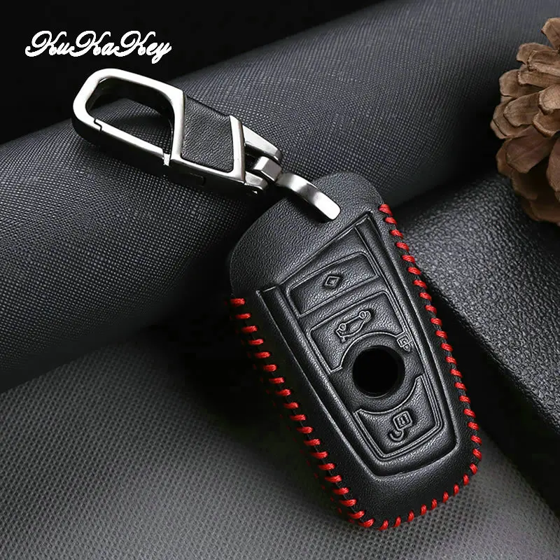 Кожаный чехол для автомобильных ключей крышка BMW 520 525 F30 f18 118i 320i 1 3 4 5 6 7 серия X3 X4 M3
