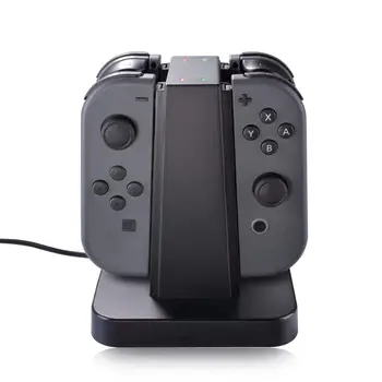 

4 in 1 USB Charger Station for Nintendo Switch Joy-con, USB Charging Dock with LED Indicator