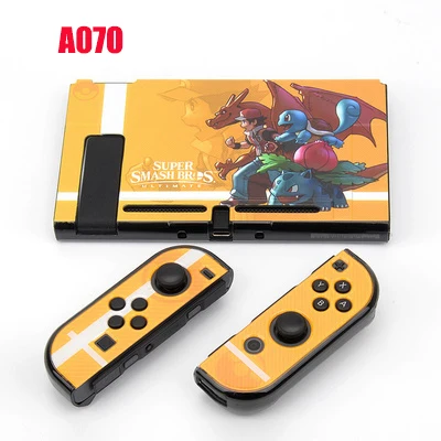 Жесткий чехол для nintendo Switch nintendo s Switch Console, пластиковый чехол Nitendo для NS nintendo Switch Joycon, аксессуары для наклеек - Цвет: A070