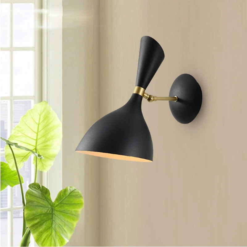 

GETOP Nordic Simple creative wall light led bedroom bedside decoration living room corridor hotel wall lamps Corridor FIxture