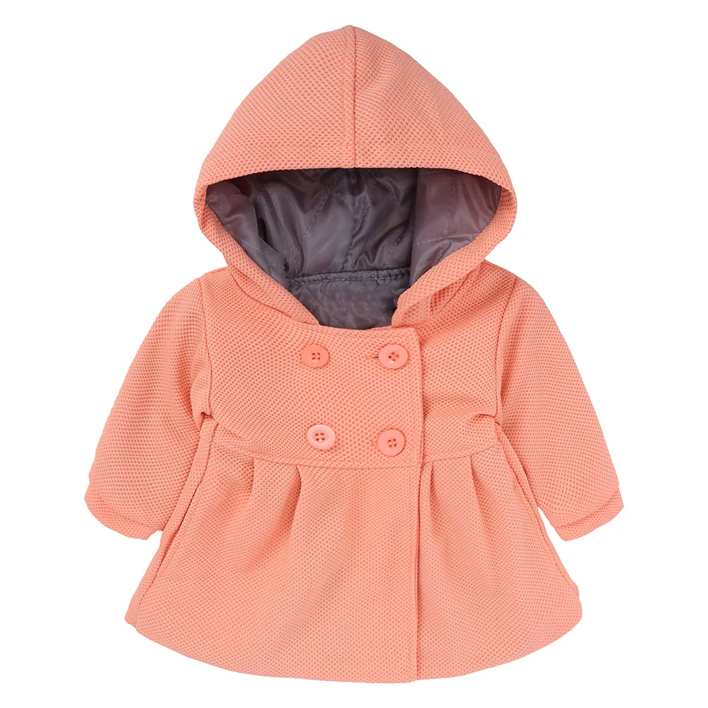 Winter New Arrival Baby Girls Coats Jackets Trench Hooded Outfits