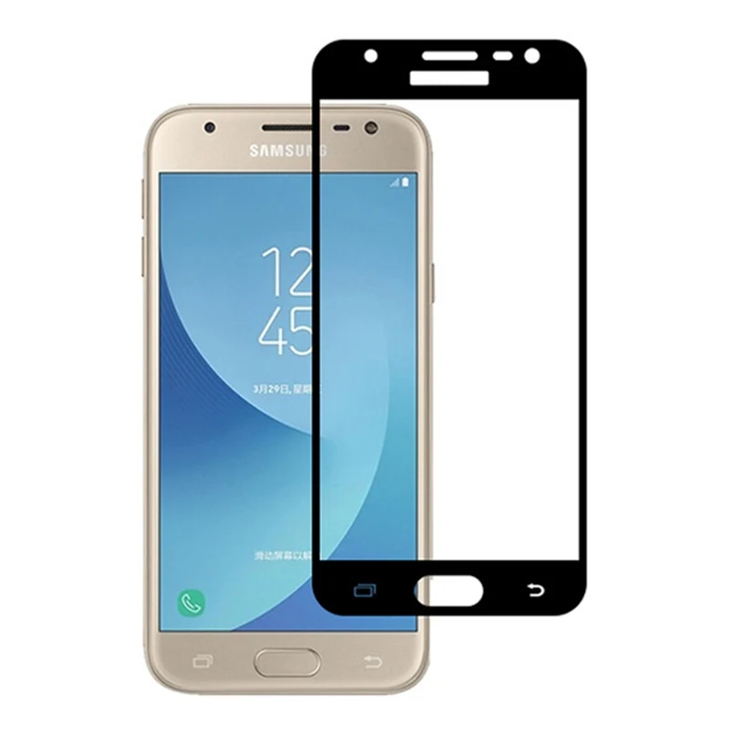 9H полное покрытие закаленное стекло для Samsung Galaxy J3 J330 J330F J330FN J330H Duos чехол для ЕС-версии защита экрана