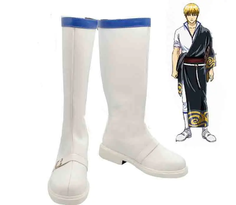 

GINTAMA Silver Soul sakataki kintoki ccosplay shoes Anime boots High quality Custom-made