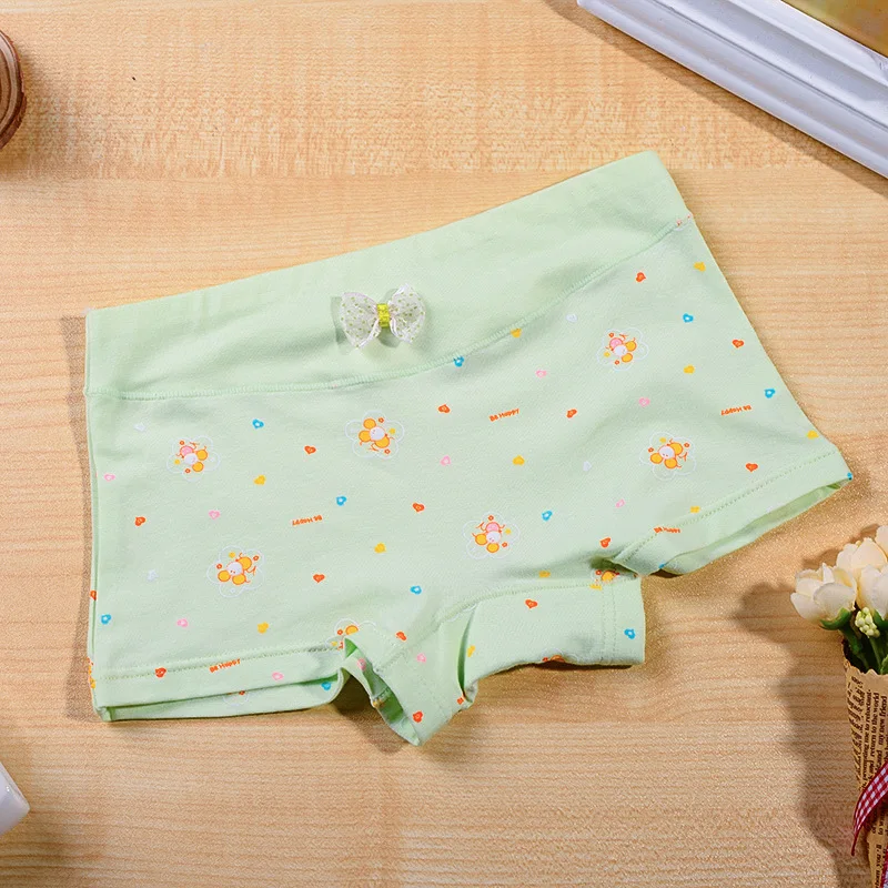 Interior da Criança Cuecas de Algodão Conjunto para Meninas Pacote Meninas Boxer Breve Roupa Pouco Hipster Boyshort Crianças Tamanho 2-12 Anos 5 5 High Quality Mamãe e Bebê