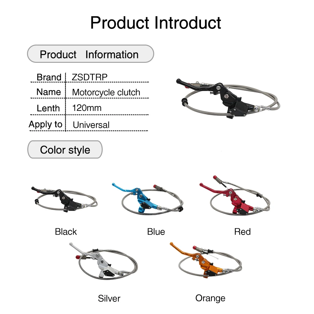 Cena Sclmotos 1200mm 7 8 motocykl sprzęgło hydrauliczne cylinder główny pręt Fit ATV Motocross pitbike Off wyścigi drogowe CRF WR250