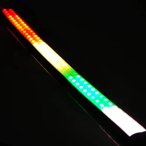 Двухрядный тип RGB многоцветный светодиодный сканер Knight Rider Light