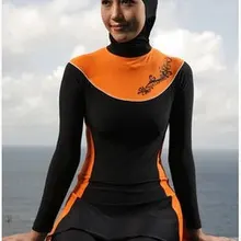 Скромный Мусульманский купальник для девочек для женщин Пляжная Burkinis Исламская спортивная одежда купальный хиджаб дешевый купальник