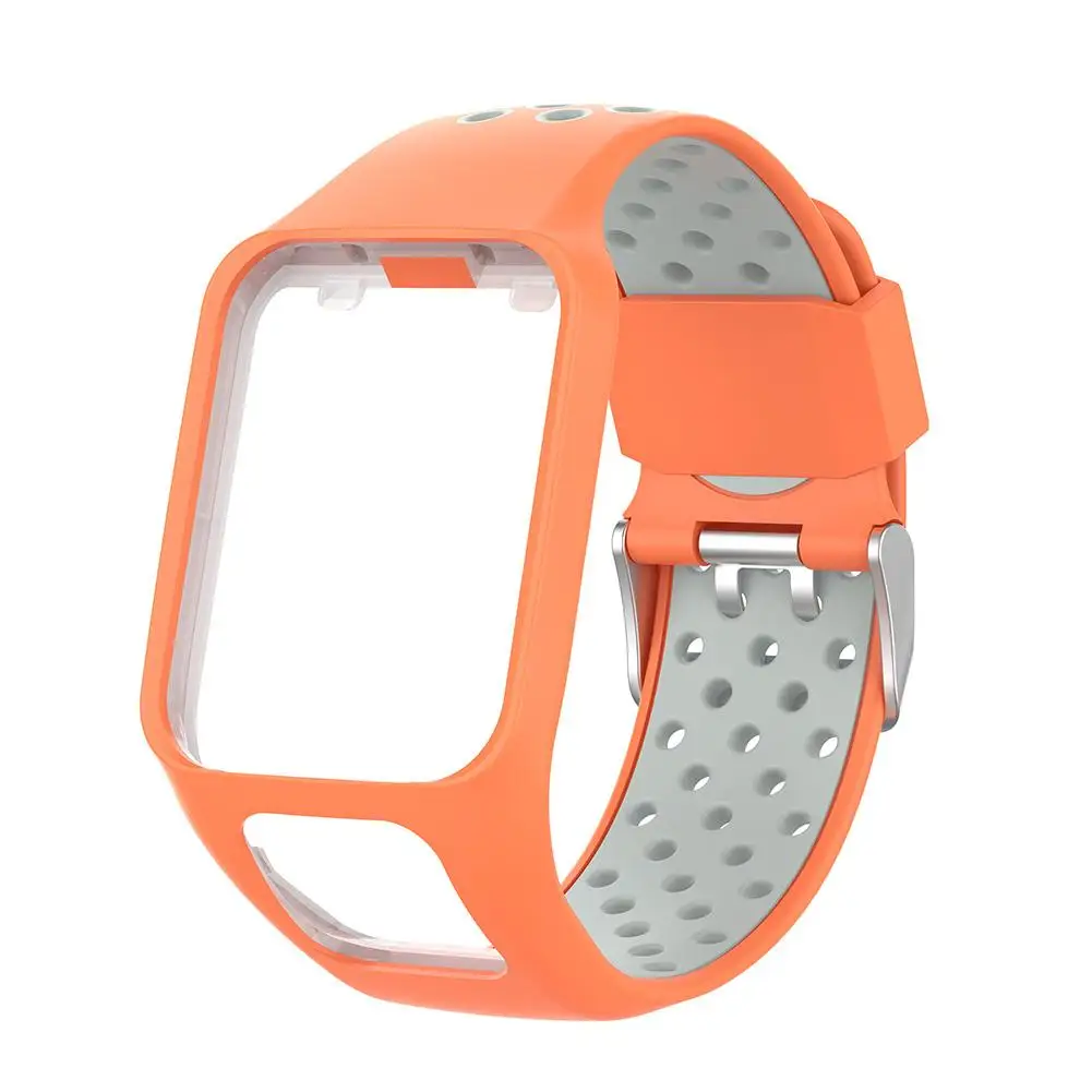 

Dual Colors Silicone Watch Strap for TomTom Spark 3 Cardio Music Runner 2 Series Dual Colors Silicone Watch