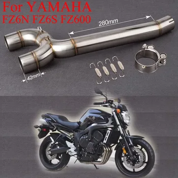 

FZ6N FZ6S FZ600 Motorcycle Exhaust Without Muffler Pipe Connecter Middle Pipe Slip On Exhaust For Yamaha FZ6N FZ6S FZ600