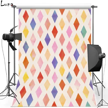 

MEHOFOTO Colorful Argyle Vinyl Photography Background For Wedding Pattern New Fabric Flannel Background For Photo Studio 2498