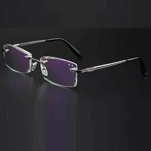 = Clara Vida Hd роскошный Алмазный режущий для краев ультра светильник без оправы очки для чтения с чехол+ 1+ 1,5+ 2+ 2,5+ 3+ 3,5+ 4