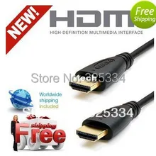 Премиум 6FT 2 м HDMI кабель позолоченный соединитель V1.4 HD 1080 P DHL FedEx 100 шт./лот