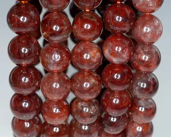 

11mm Ruby Red Quartz Gemstone Grade AAA Round Loose Beads 7.5 inch Half Strand (90186071-833)