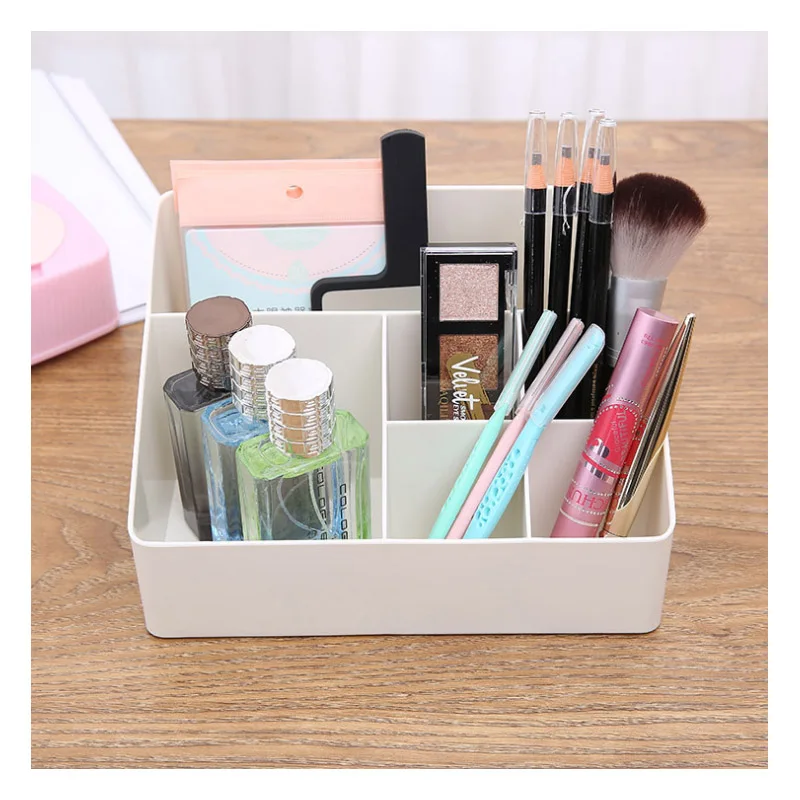 1 Uds. Organizador de almacenamiento de joyas de maquillaje caja de cosméticos de cristal 1 Uds. Organizador de almacenamiento de joyas de maquillaje caja de cosméticos de cristal
