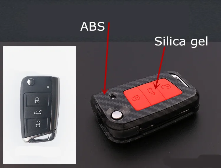 ABS+ силикагель автомобильный чехол для ключей для VW Age VW Polo Golf 7 MK7 Bora Key holdre Bag Shell автомобильный Стайлинг чехол для ключей от автомобиля