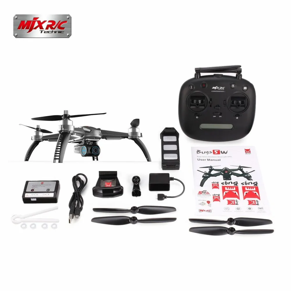 

MJX Bugs 5W 5 W GPS Brushless Quadcopter with 1080P Wifi FPV Camera Auto Return RC Helicopter VsHubsan H501S