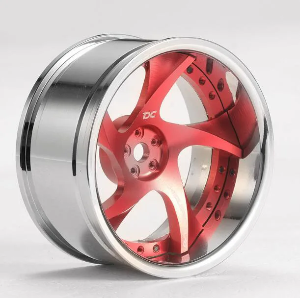 Cheap 4PCS 1/10 Scale RC Drift Car Wheel Hub DC-RW Offset +6/9 Adjustable Aluminum Alloy Metal Wheel Hubs OD 52mm Spare Part