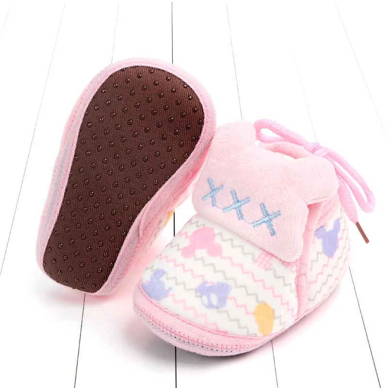 Indoor First Walkers Baby Shoes Cotton Anti-slip Booties Winter Wammer Baby Girl Boy Shoes Newborn Slippers Footwear Booties (45)