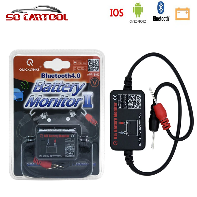 Prix pour QUICKLYNKS Bluetooth BM2 Voiture Batterie Tension De Charge et Démarrage Test Pour Android IOS Téléphone Batterie Analyseur Livraison Gratuite Prix pour QUICKLYNKS Bluetooth BM2 Voiture Batterie Tension De Charge et Démarrage Test Pour Android IOS Téléphone Batterie Analyseur Livraison Gratuite