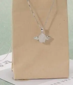 

CN0068 Trapezoidal stone Necklace with box