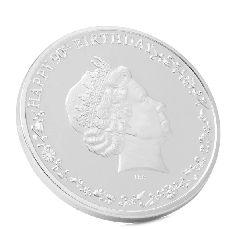 Монеты королевы 90th день рождения посеребренные памятные монеты Коллекционная Коллекция подарок украшение дома