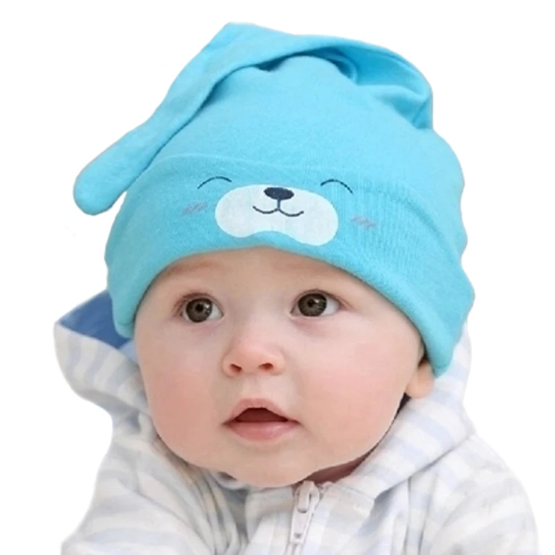 Baby Cap&Bibs Cotton Cute Cartoon Caps Triangle Towel Bibs Newborn