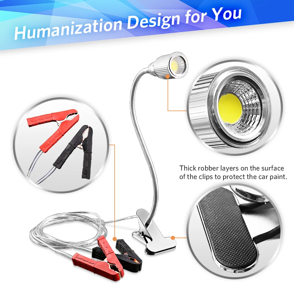 

Adjustable LED Reading Desk Light Super Bright Lamp For Kindle USB Table Lamps Portable Desk Light Mini COB Clip-on